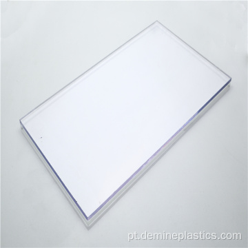 Painel de plástico de policarbonato transparente de tamanho padrão 4 &#39;x 8&#39;